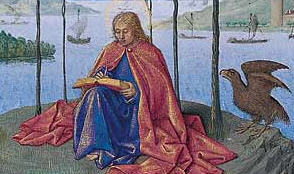 Saint Jean à Patmos par Jean Fouquet